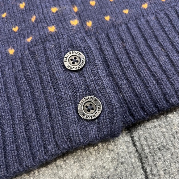 NWT Fjallraven Ovik Knit Cardigan Women's Small Navy Wool Nordic Sweater F89941 - Picture 3 of 16